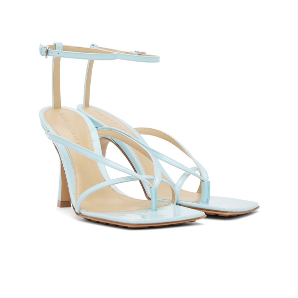 BOTTEGA VENETA Blue Stretch Strap Sandal